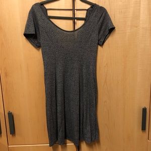 Gray Short Sleeve Dress